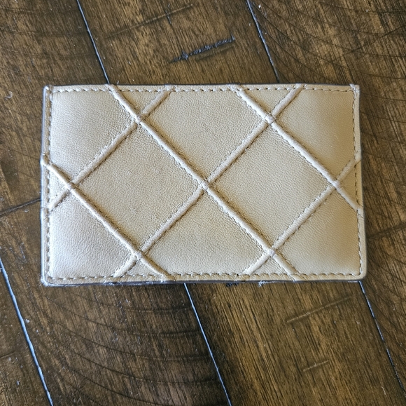 Tory Burch Tan Leather Card Holder